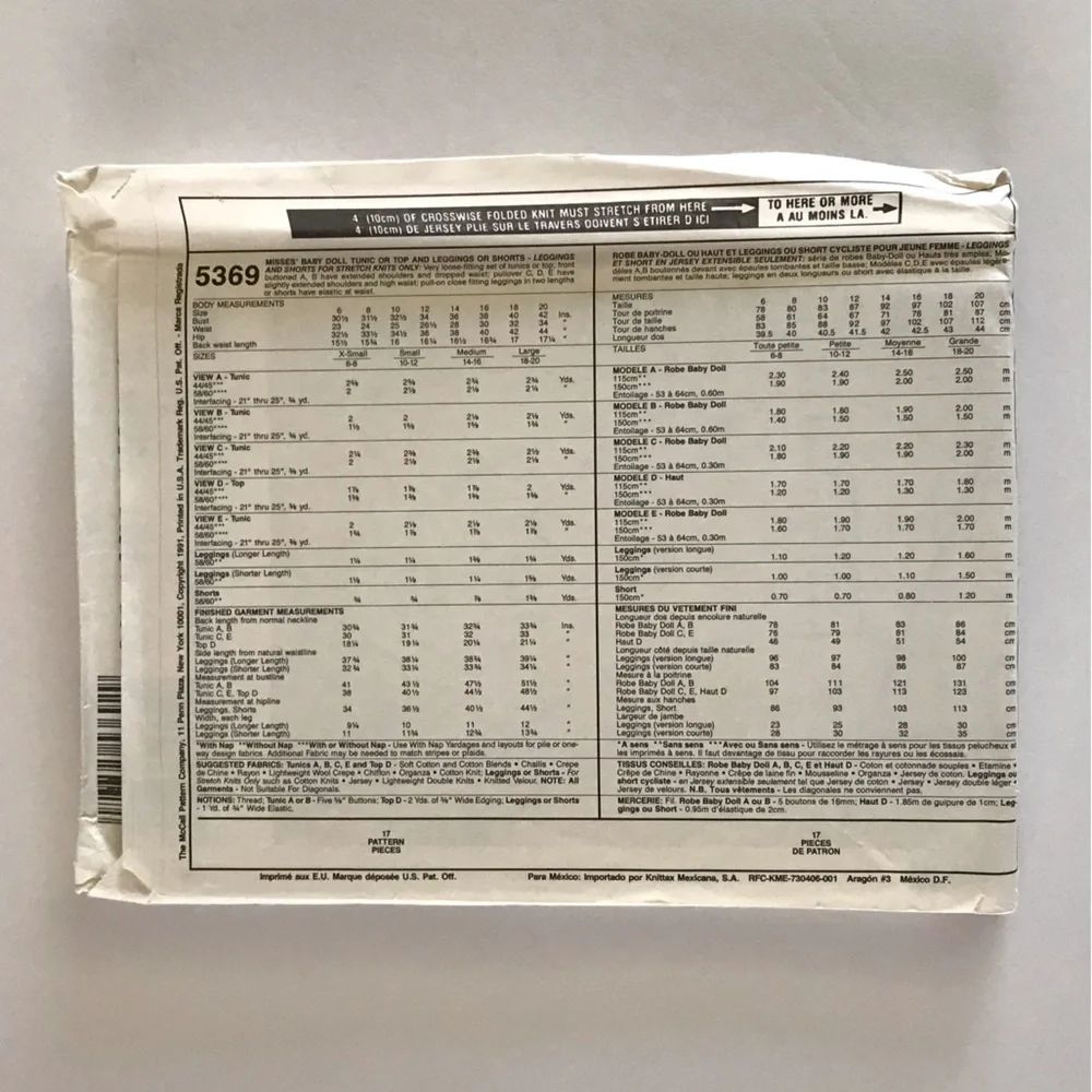 🧵3for12🧵 VTG McCall’s Pattern 5384 Child’s Jumpsuit Dress - Picture 3 of 3